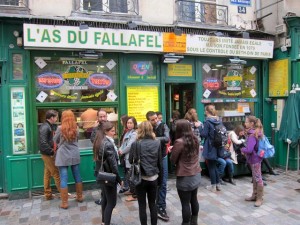 Shawarmas em Le Marais